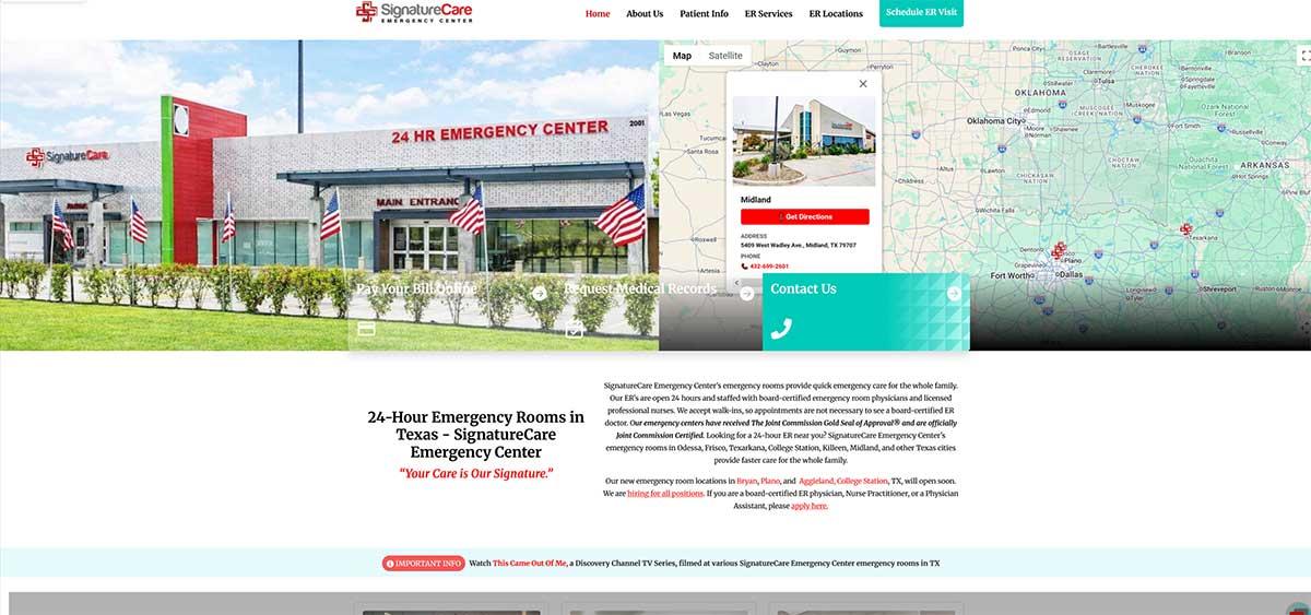 SignatureCare ER Rolls Out Redesigned and Updated Website